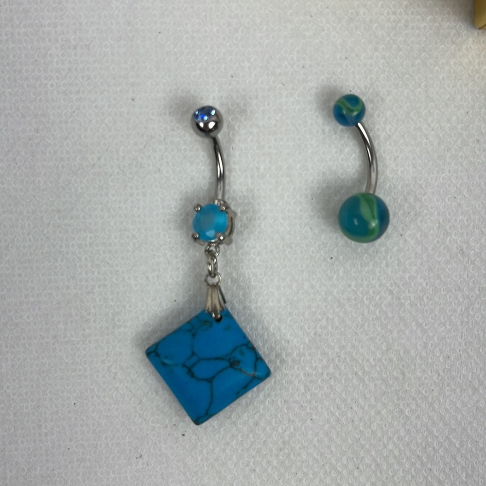 Set of Two Navel Rings